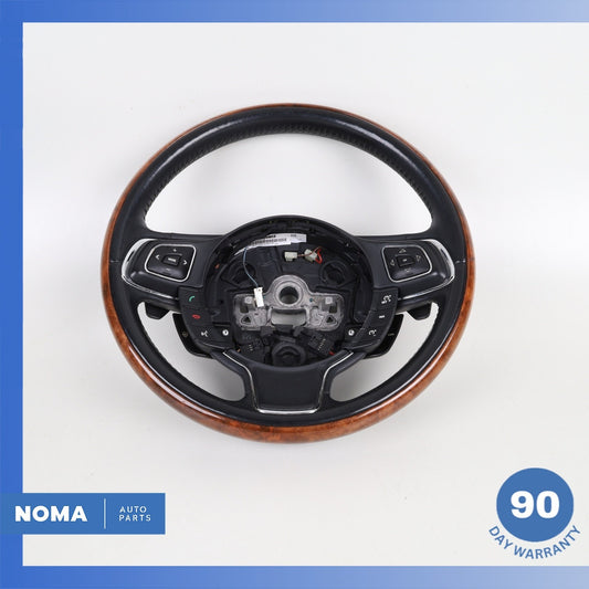 10-19 Jaguar X351 XJ XJL XJR Steering Wheel w/ Paddle Shifters Wood OEM - photo 1