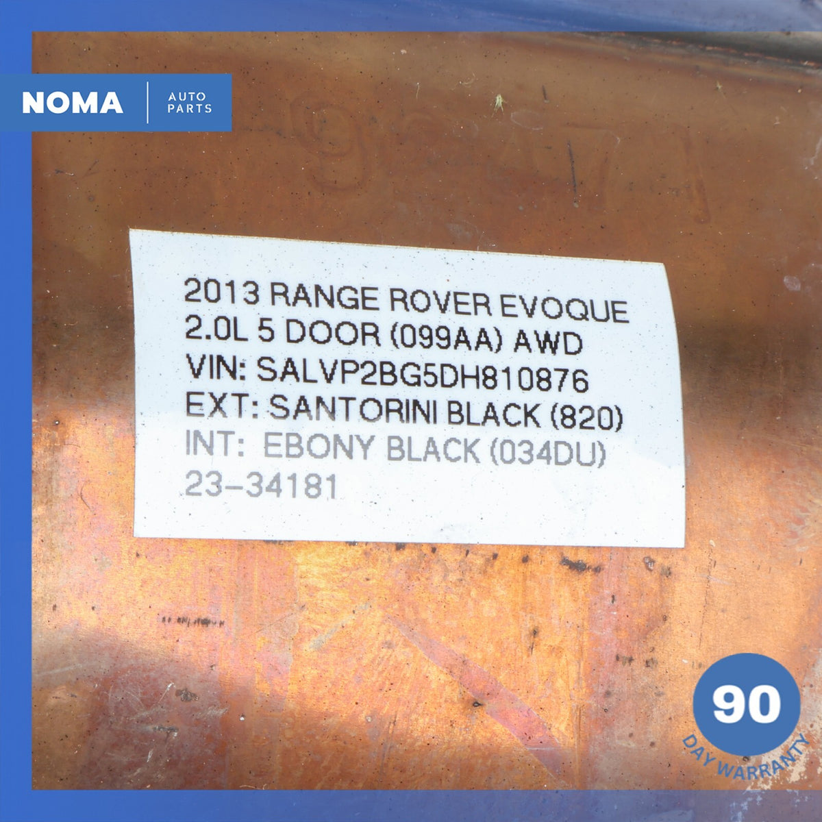 12-19 LR Range Rover Evoque L538 L550 L359 2.0L Exhaust Downpipe BJ325E211AE OEM - photo 15