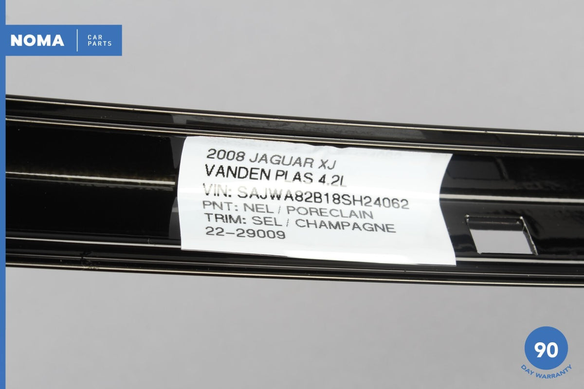 05-09 Jaguar XJ8 LWB X350 X358 Rear Left Side Door Top Exterior Molding OEM - photo 14