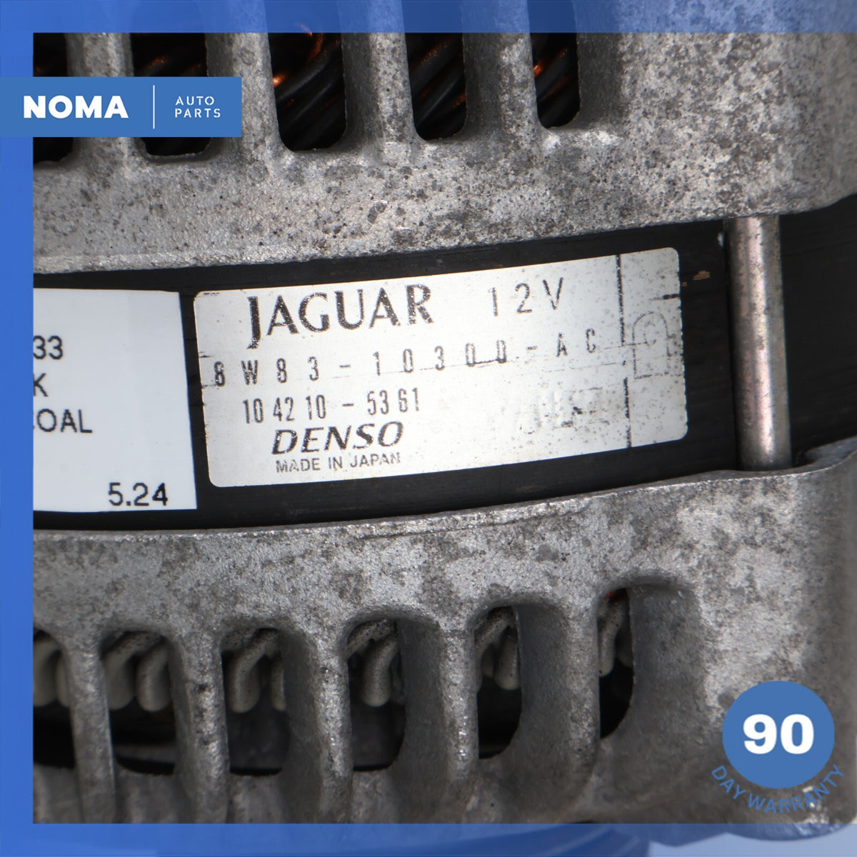 10-23 Jaguar X150 XK XF XE F-Type Engine Generator Alternator 8W8310300AC OEM - photo 9