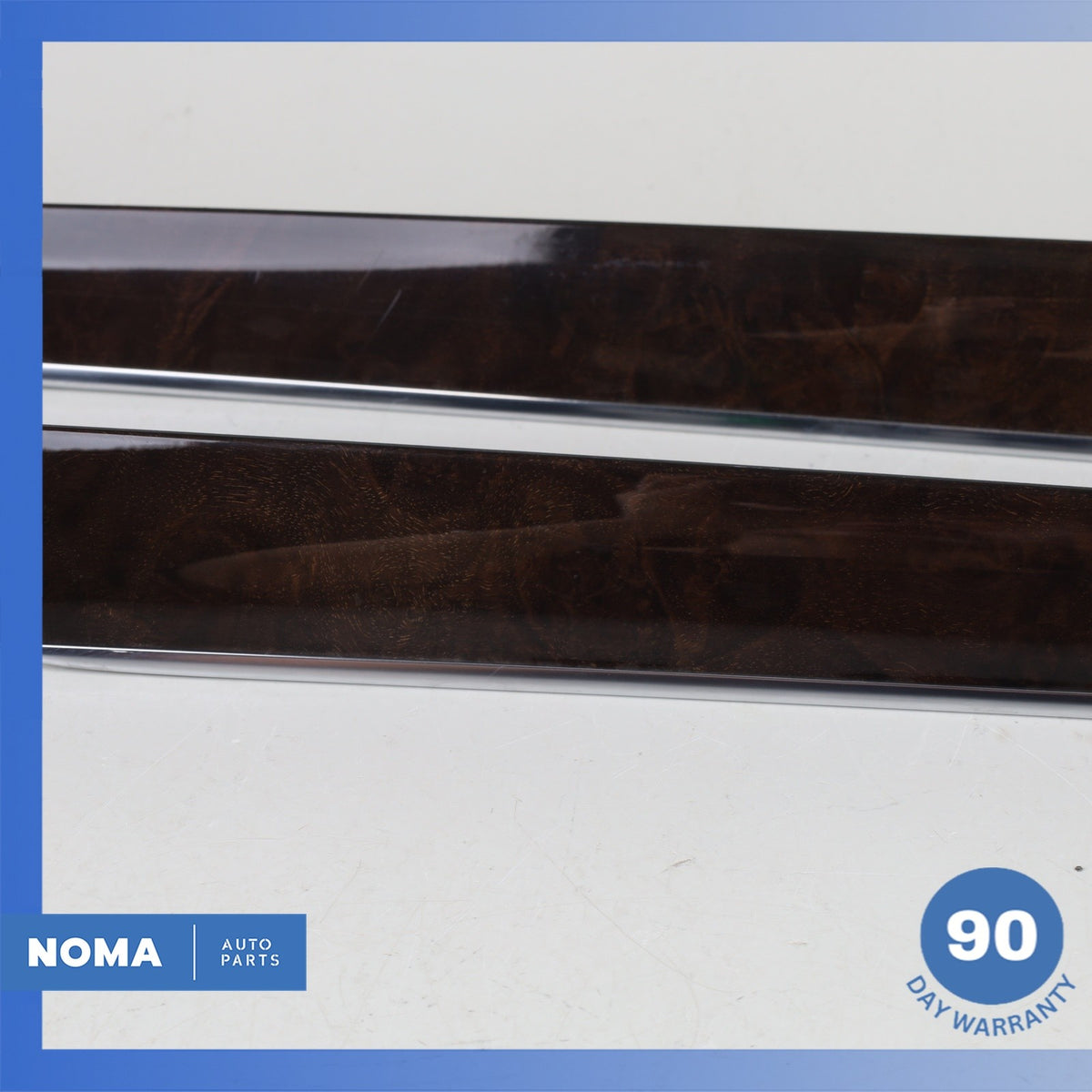 Audi 8U Q3 Front Right & Left Door Cover Panel Trim Molding Set Wood OEM - photo 4