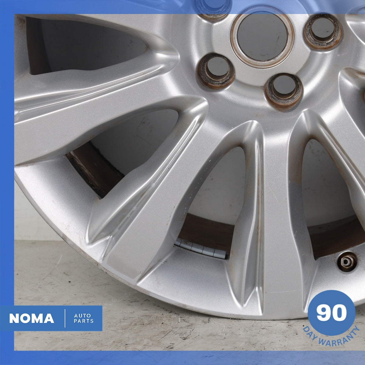 13-22 Land Rover Range Rover L405 Style D 9.5 x R21 21" Wheel Rim Silver OEM - photo 6