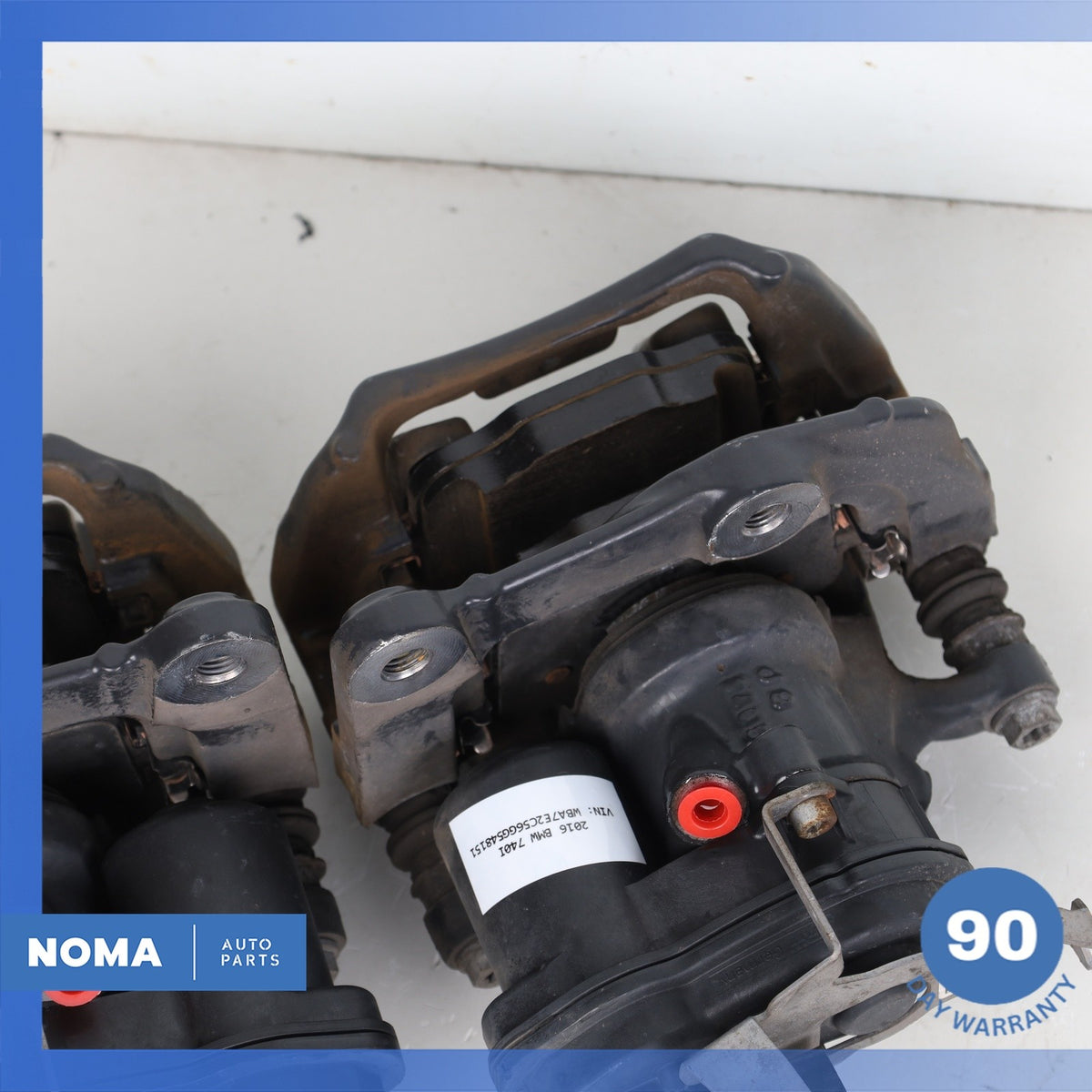 16-22 BMW G12 740i 840i 640i 540i Rear Left & Right Brake Caliper Set OEM 76k - photo 13