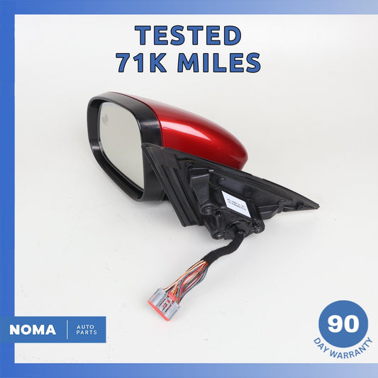 10-19 Jaguar X351 XJ XJR Left Side Rear View Door Mirror w/ Blind Spot Red OEM 7 - photo 1