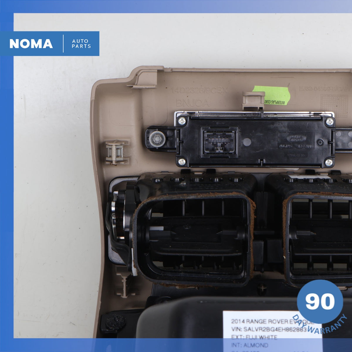 14-17 LR Range Rover Evoque L538 Rear Center Console Air Vent Trim Beige OEM - photo 11