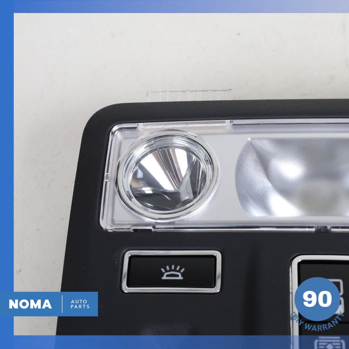 14-19 Jaguar X351 XJ XJR Rear Dome Light Lamp w/ Sunroof Switch Black OEM - photo 4