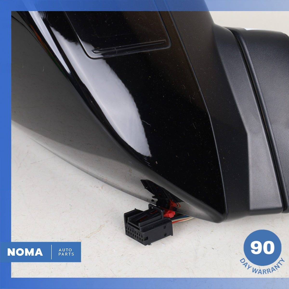17-19 Audi 4M Q7 Right Rear Side View Door Mirror w/ Blind Spot Black OEM 36k - photo 12