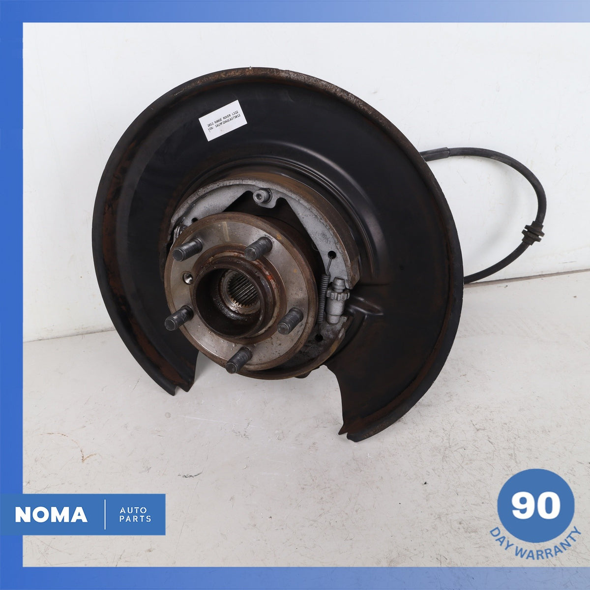 10-12 Land Rover Range Rover L322 Rear Right Spindle Knuckle Hub w/ Shield OEM - photo 2