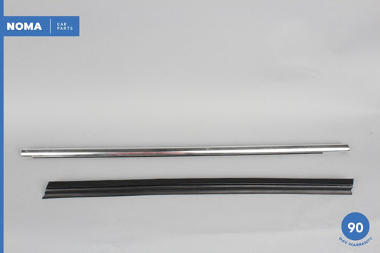 03-08 Jaguar S-Type X204 Front Right Door Exterior Window Molding Chrome OEM - photo 1