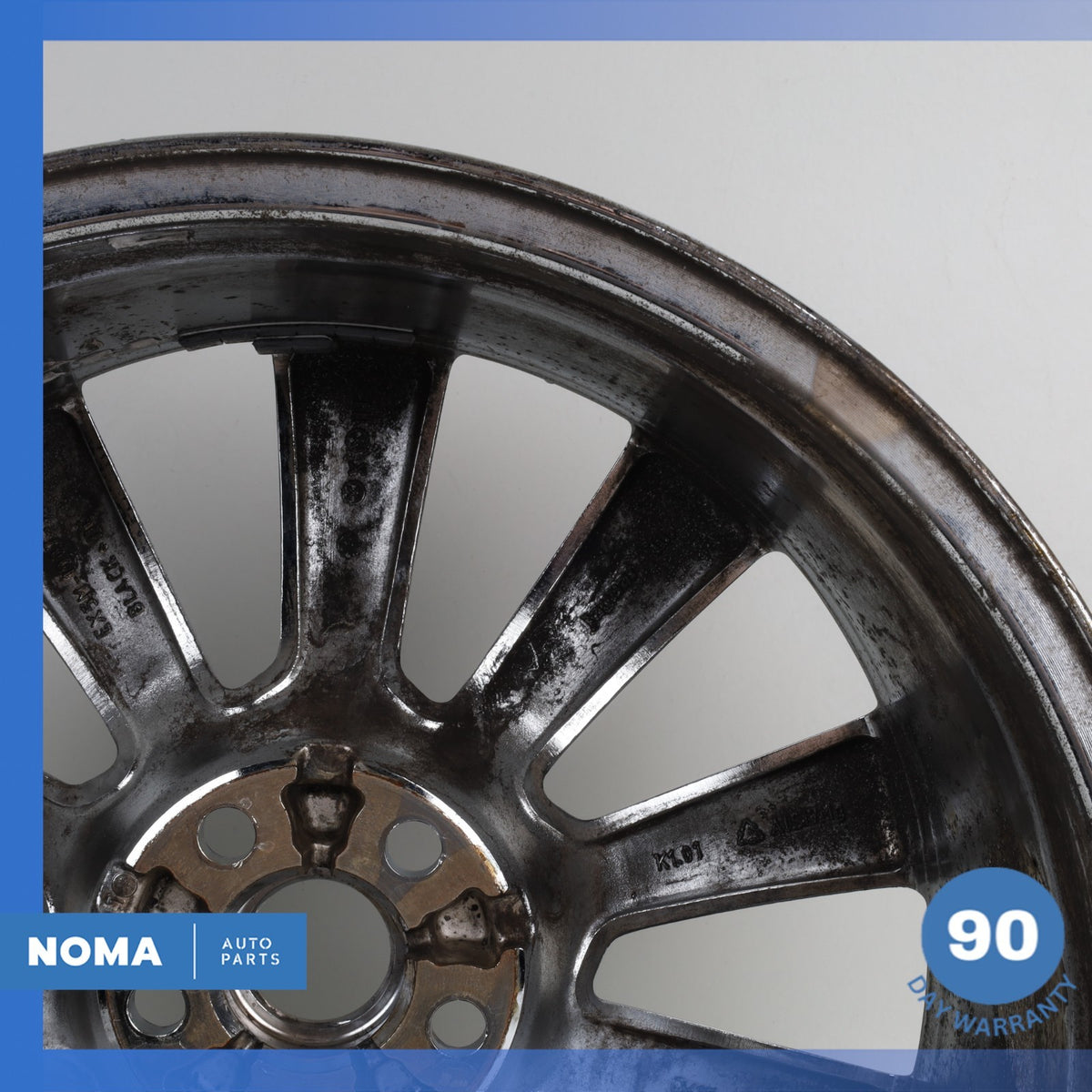 14-24 Jaguar X152 F-Type 8.5 x R19 19" Front Wheel Rim Chrome EX5M1007RA OEM - photo 10