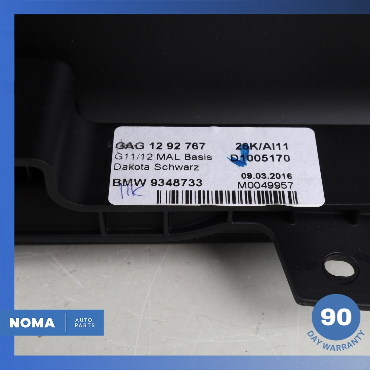BMW G12 740i 750Li Front Center Console Armrest Arm Rest Black OEM - photo 18