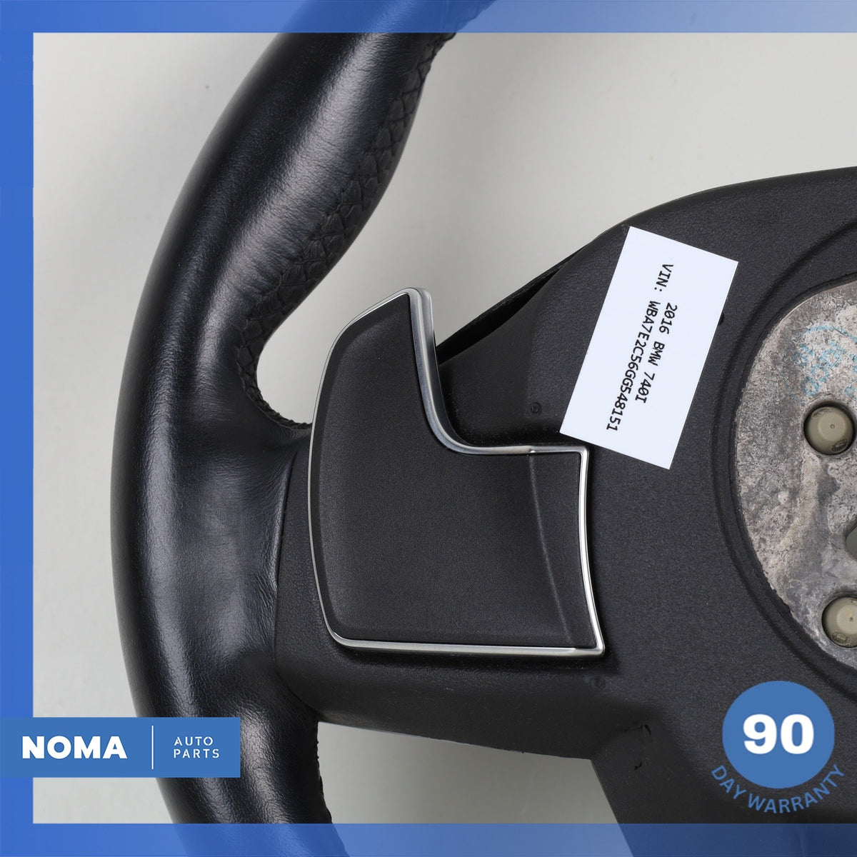 16-22 BMW G12 740i 840i 540i Sport Steering Wheel Black 32306871732 OEM 76k - photo 14
