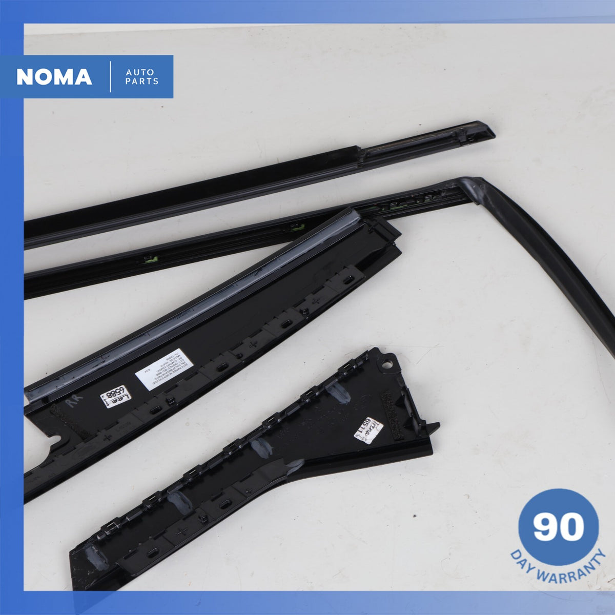 12-19 LR Range Rover Evoque L538 Rear Right Outer Door Window Molding Set OEM - photo 10