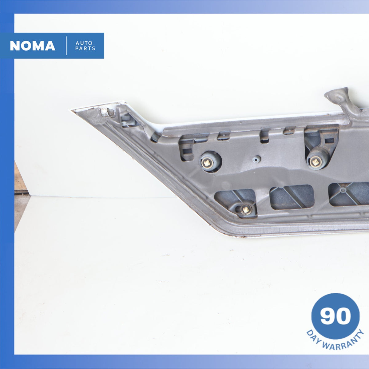 02-05 BMW E66 745Li Rear Trunk Lid License Plate Trim Panel White OEM - photo 12