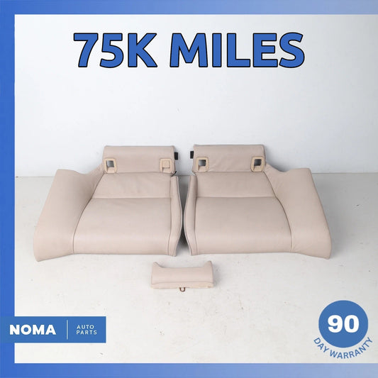 10-13 BMW E92 328i 335i Coupe Rear Left & Right Seat Lower Cushion Set Beige OEM - photo 1