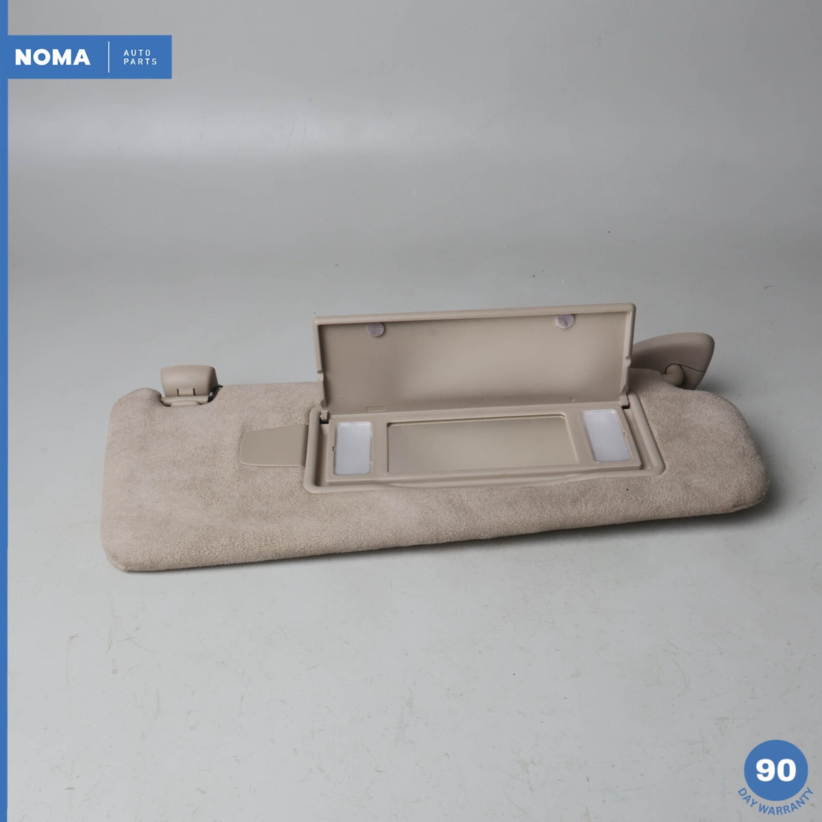 09-15 Jaguar X250 XF XFR Right Passenger Side Sun Visor Shade Suede Beige OEM - photo 9