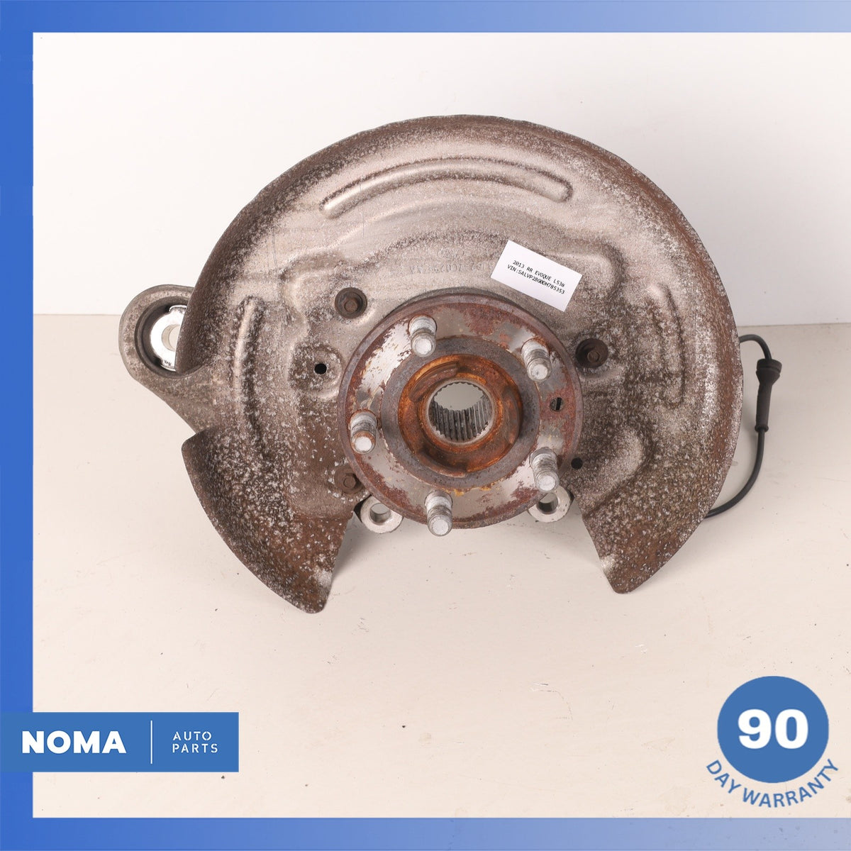 12-19 LR Range Rover Evoque L538 Rear Left Spindle Knuckle Hub w/ Shield OEM - photo 2