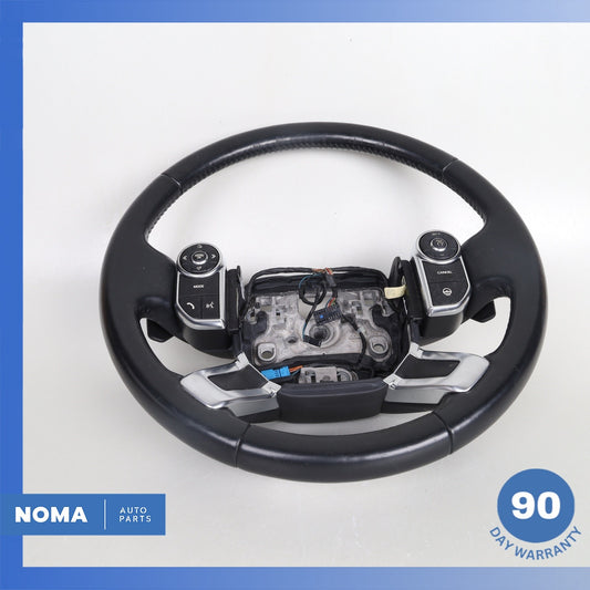 13-22 Land Rover Range Rover L405 Leather Steering Wheel Black w/ Switches OEM - photo 1