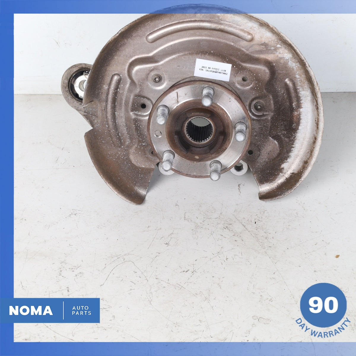 12-19 LR Range Rover Evoque L538 Rear Left Spindle Knuckle Hub w/ Shield OEM - photo 1