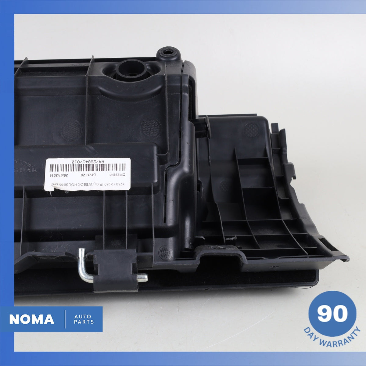 17-19 Jaguar X760 XE Glovebox Glove Box Compartment Trim Black OEM - photo 14