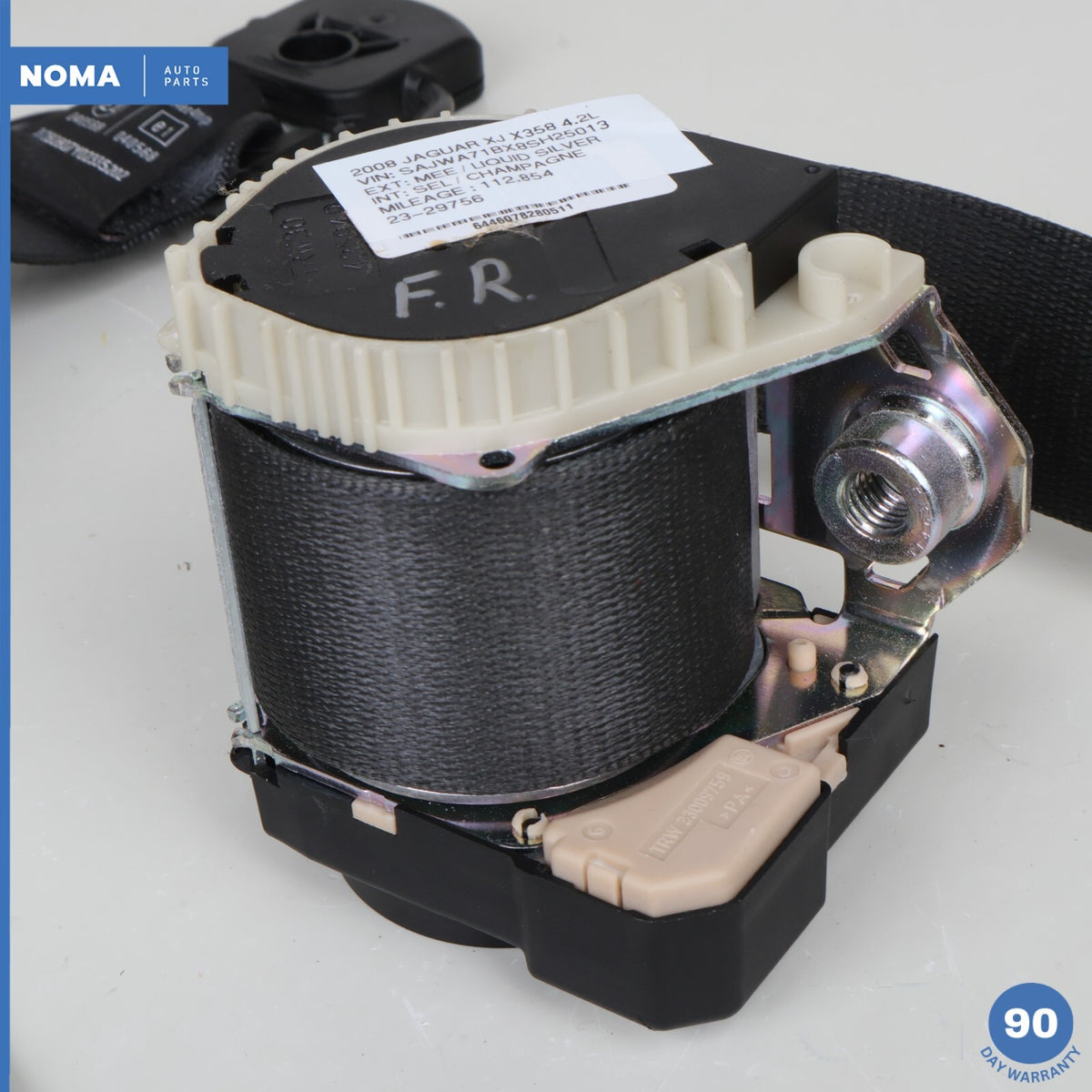 06-09 Jaguar XJ8 XJR VDP X358 Front Right Side Seat Belt Retractor LJG OEM - photo 9