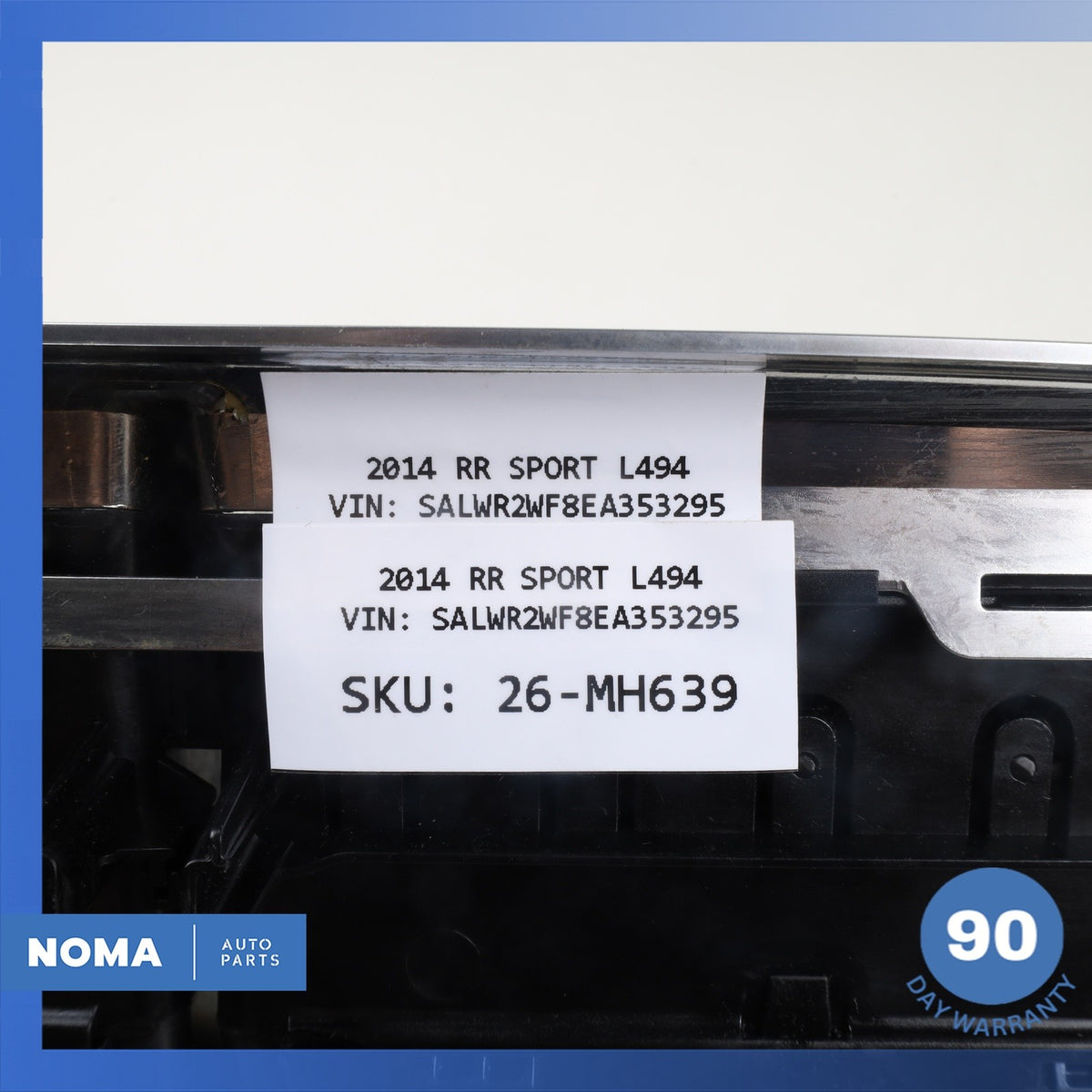 14-17 LR Range Rover Sport L494 Front Center Dash Board AC A/C Air Vent OEM - photo 13