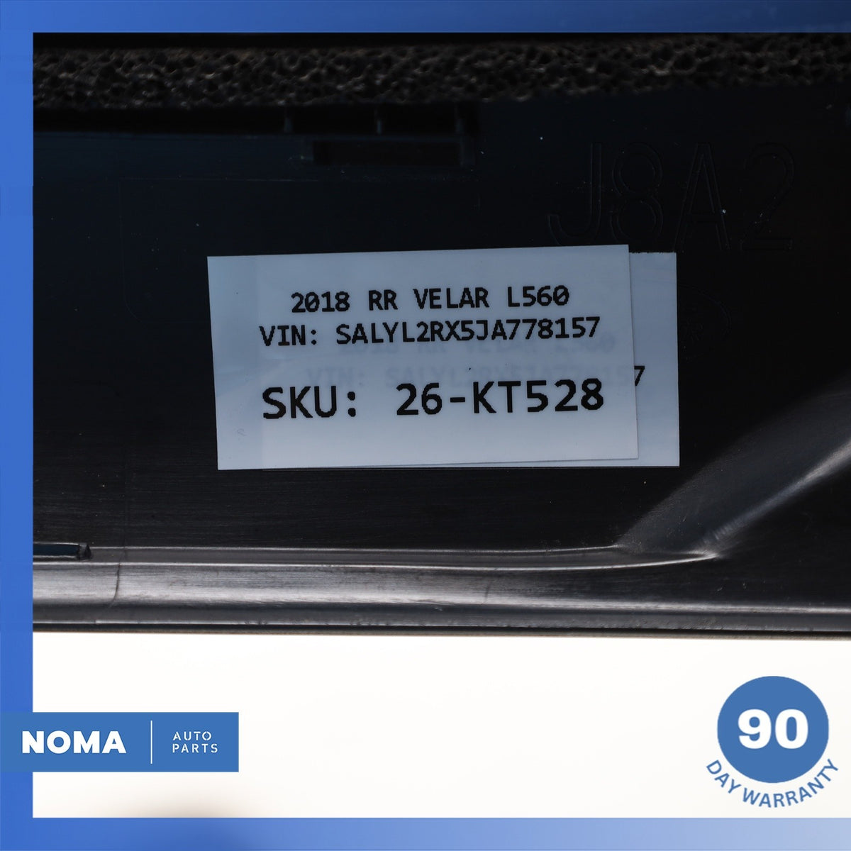 18-23 Range Rover Velar L560 Front Left Side Exterior A-Pillar Molding OEM - photo 13
