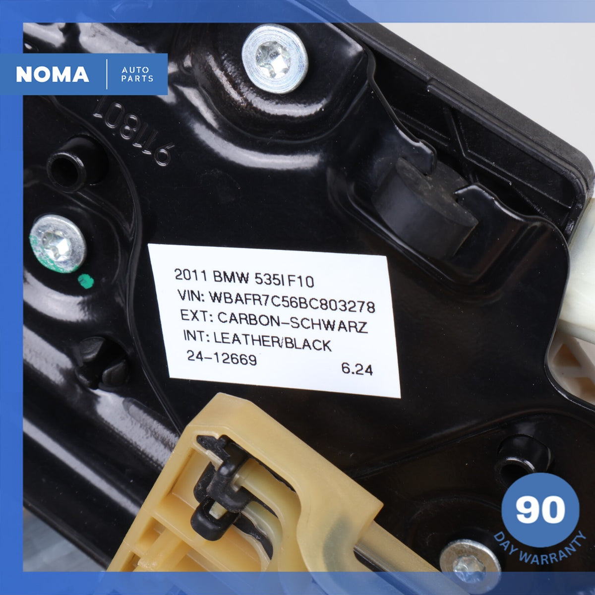 11-16 BMW F10 535i 528i Rear Right Passenger Door Window Regulator Motor OEM - photo 15