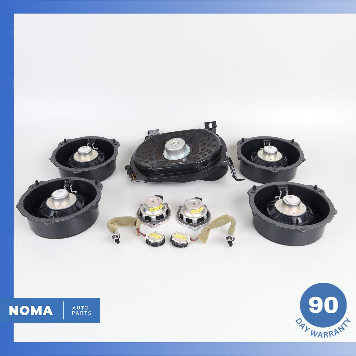 16-23 Jaguar X260 XF XE Front & Rear Meridian Premium Speaker Subwoofer Set OEM - photo 14