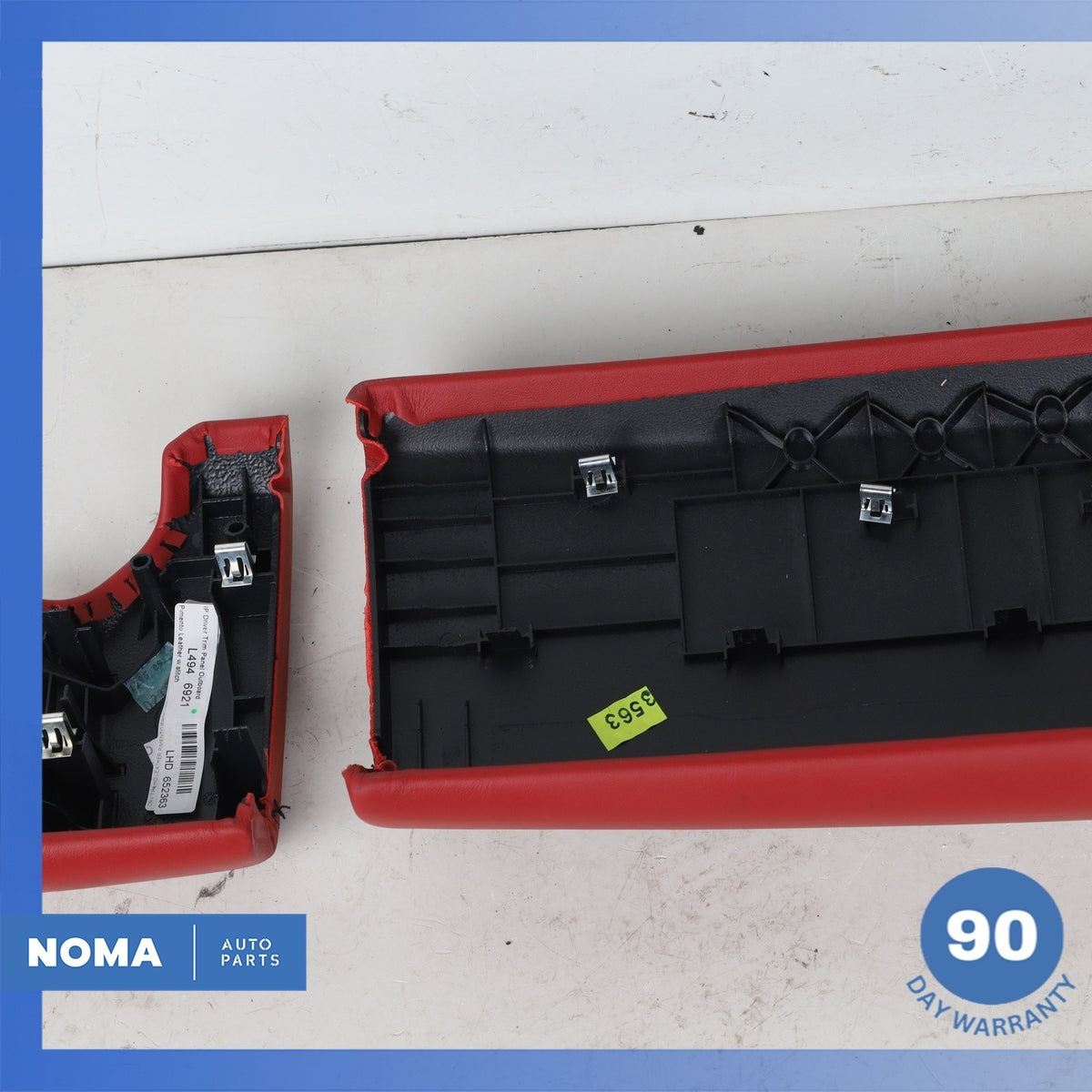 17-19 LR Range Rover Sport L494 Dash Dashboard Cover Panel Trim Set Red OEM - photo 13