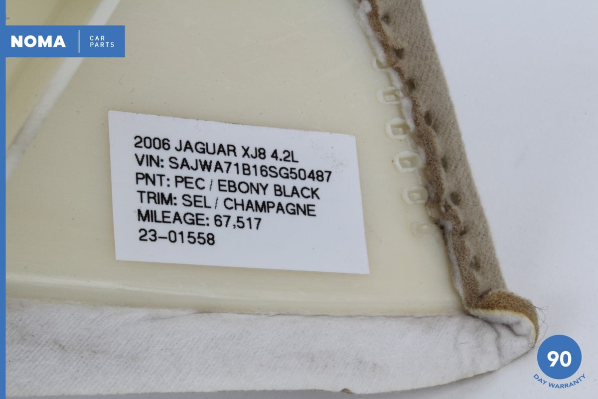 04-09 Jaguar XJ8 VDP X358 Rear Left Driver Side D Pillar Cover Trim SEL OEM - photo 18