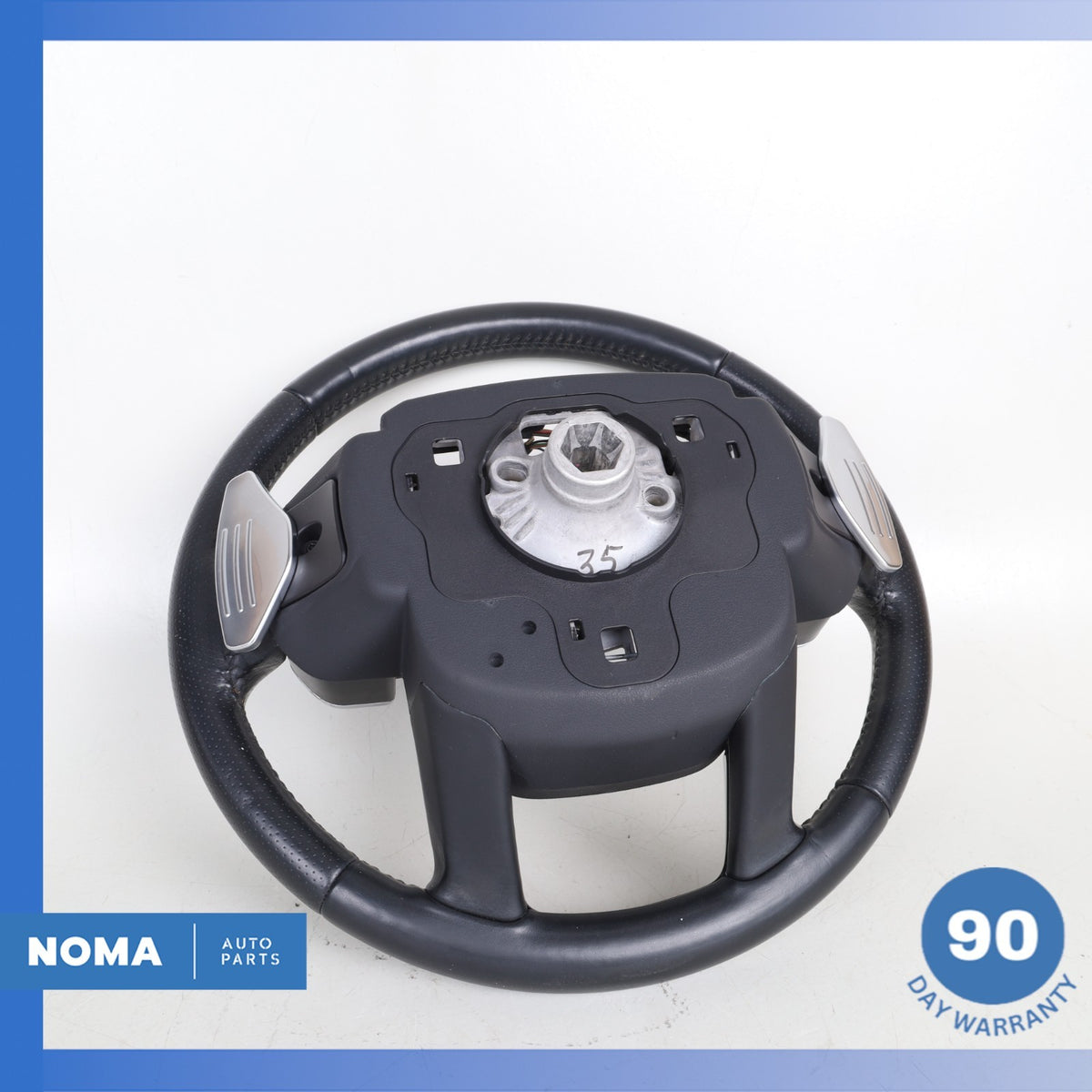 14-22 LR Range Rover Sport L494 Leather Heated Steering Wheel w/ Switches OEM - photo 14