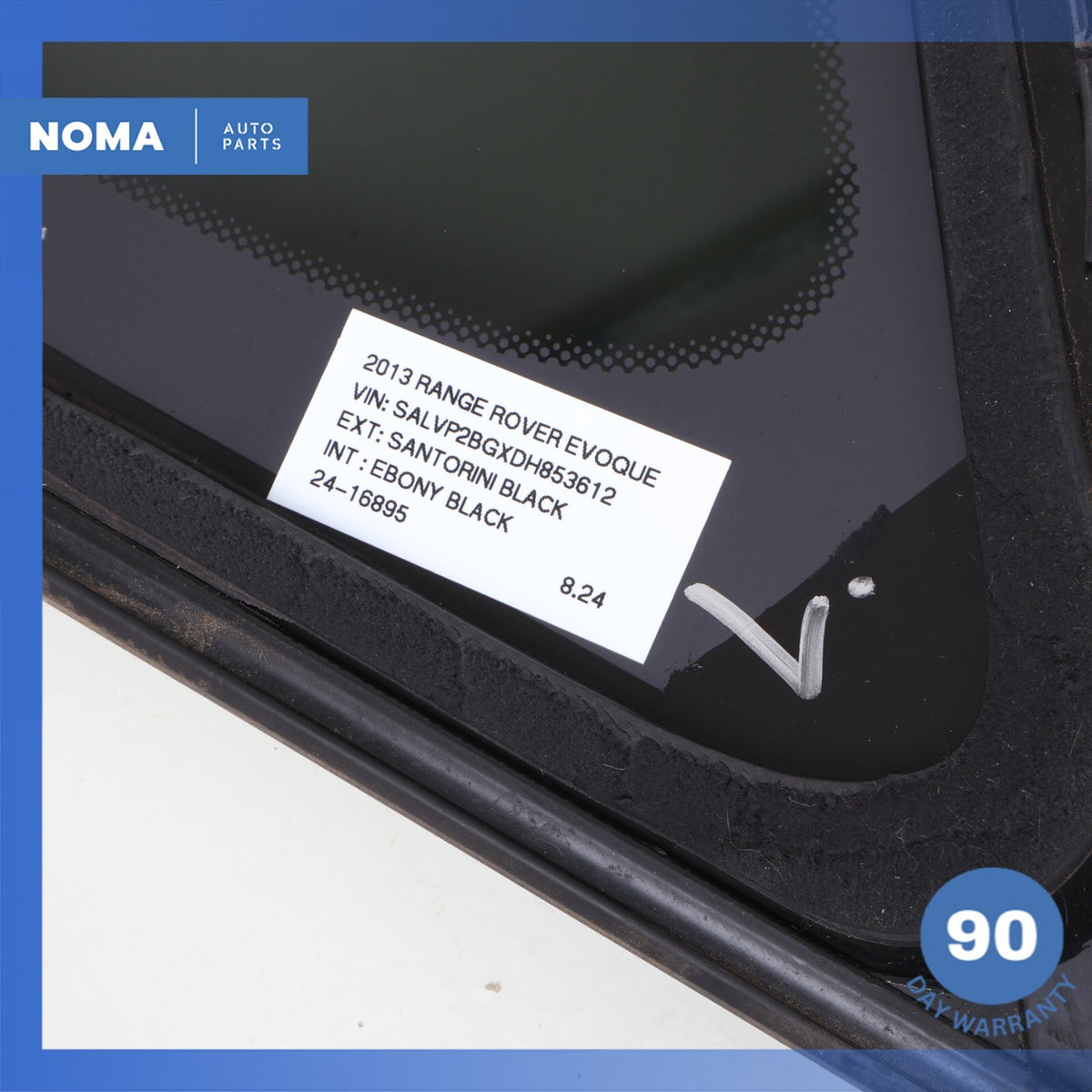 12-13 Land Rover Range Rover Evoque L538 Rear Left Driver Side Quarter Glass OEM - photo 13