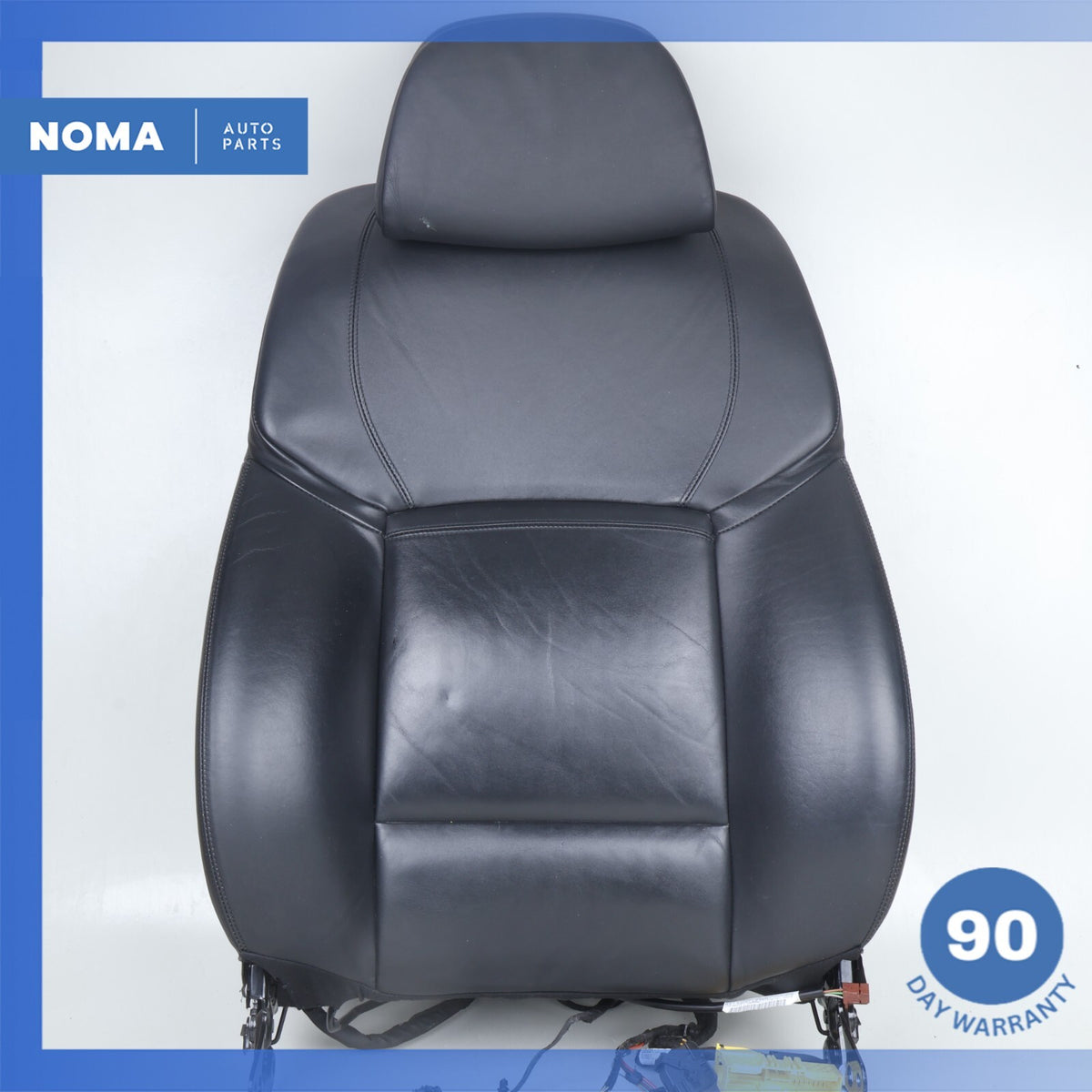 10-13 BMW F10 550i Front Right or Left Top Upper Seat Cushion Nappa Black OEM - photo 1