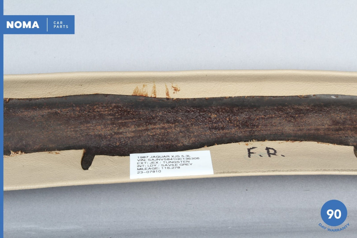 84-87 Jaguar XJS 5.3L Coupe Front Right Side B Pillar Cover Trim Doeskin OEM - photo 7