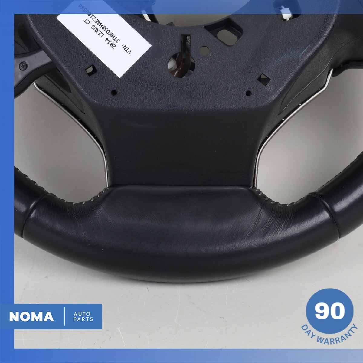 14-17 Lexus ZWA10 CT200h Leather Steering Wheel w/ Switches Black OEM - photo 14