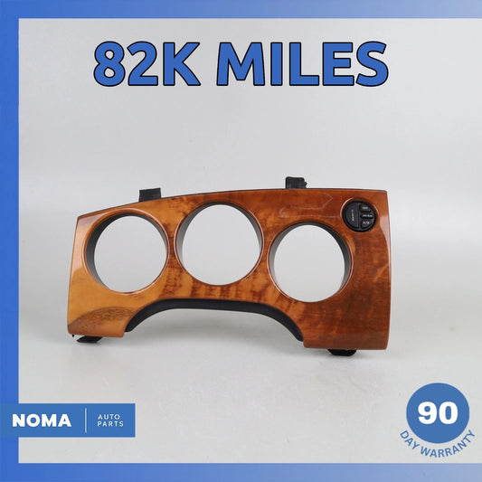 Jaguar X100 XKR Left Side Dash Instrument Cluster Bezel w/ Switch Wood OEM 82k - photo 1