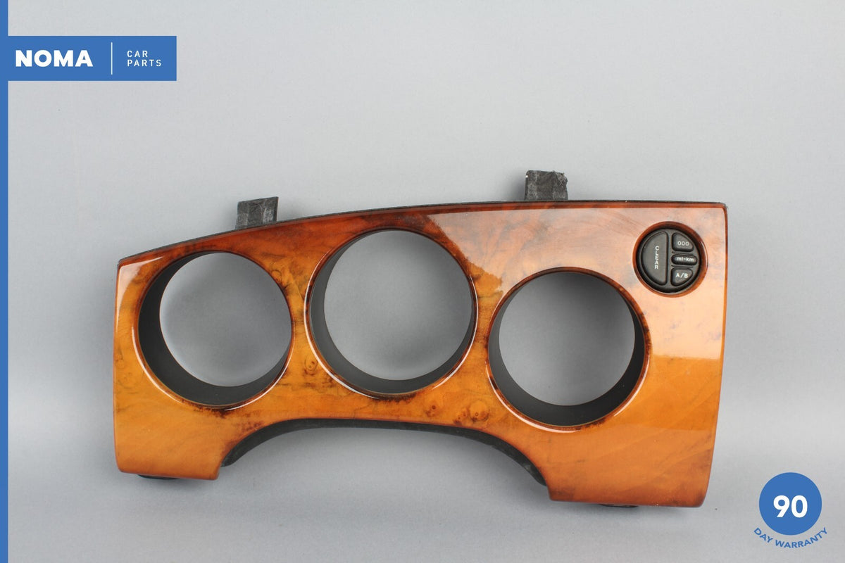 97-98 Jaguar XK8 X100 Left Side Dash Instrument Cluster Bezel w/ Switch Wood OEM - photo 1