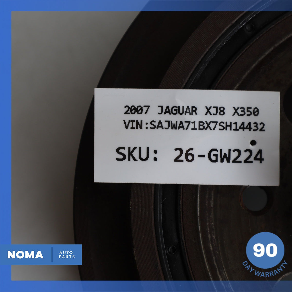 03-10 Jaguar X350 XJ8 4.2L NA Harmonic Balancer Crankshaft Pulley 2W936316DD OEM - photo 12