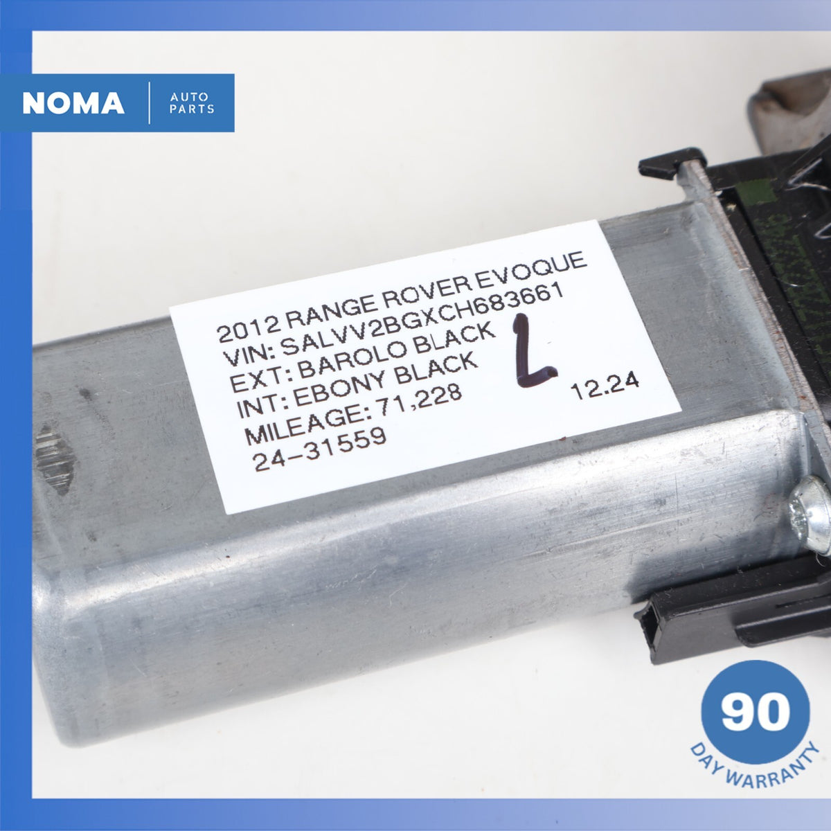 12-17 Range Rover Evoque L538 Front Left Side Seat Rail Motor Set w/ Buckle OEM - photo 24