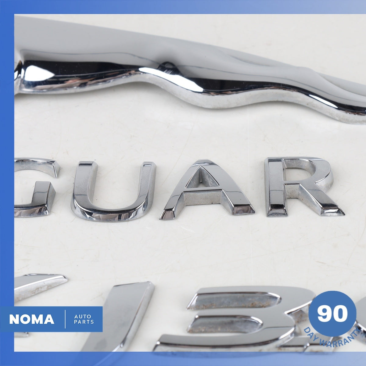 14-19 Jaguar X351 XJ 3.0L Rear Trunk Emblem Logo Badge Set OEM - photo 5