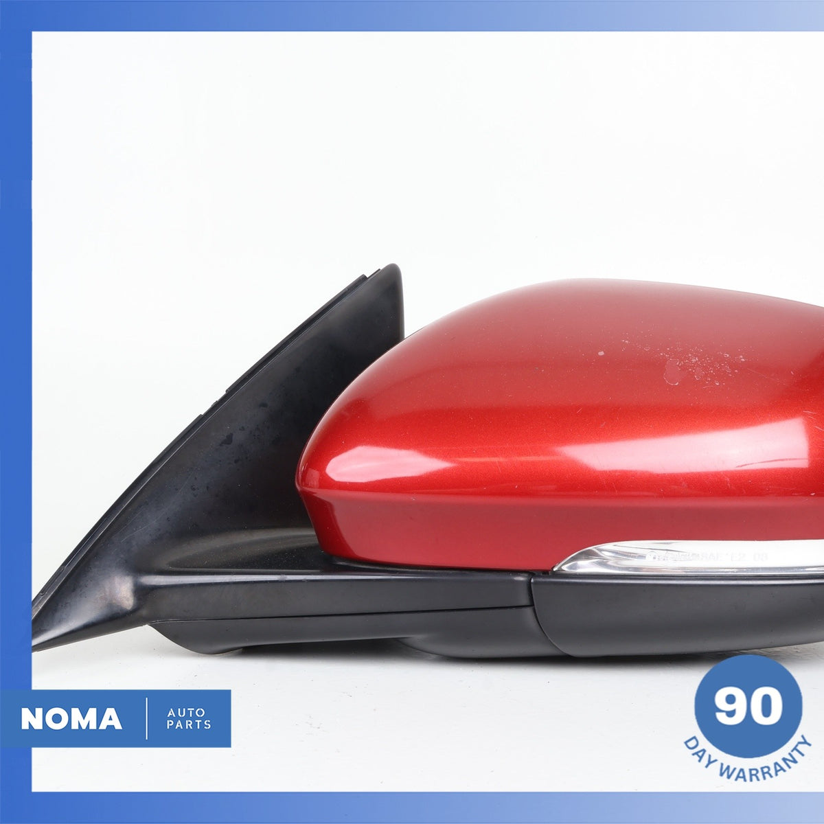 10-19 Jaguar X351 XJ XJR Left Side Rear View Door Mirror w/ Blind Spot Red OEM 7 - photo 7