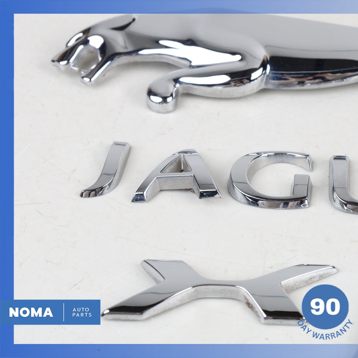 14-19 Jaguar X351 XJ 3.0L Rear Trunk Emblem Logo Badge Set OEM - photo 6