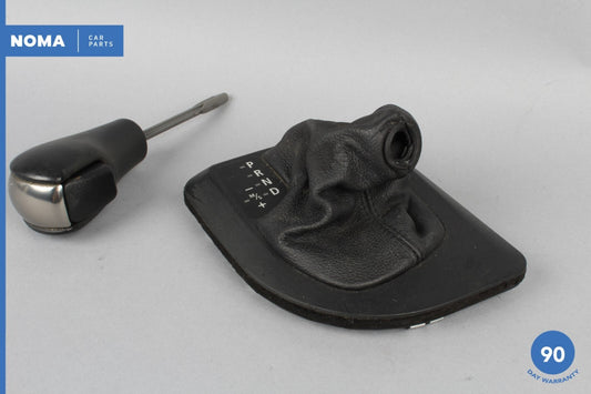04-10 BMW 530i E60 E61 A/T Steptronic Gearhsift Trim Boot w/ Knob 7077662 OEM - photo 1