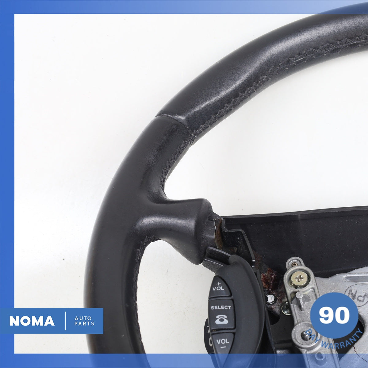 03-06 Jaguar X100 XK8 XJR XJ8 Steering Wheel w/ Switches Black HXD9181FB OEM - photo 5