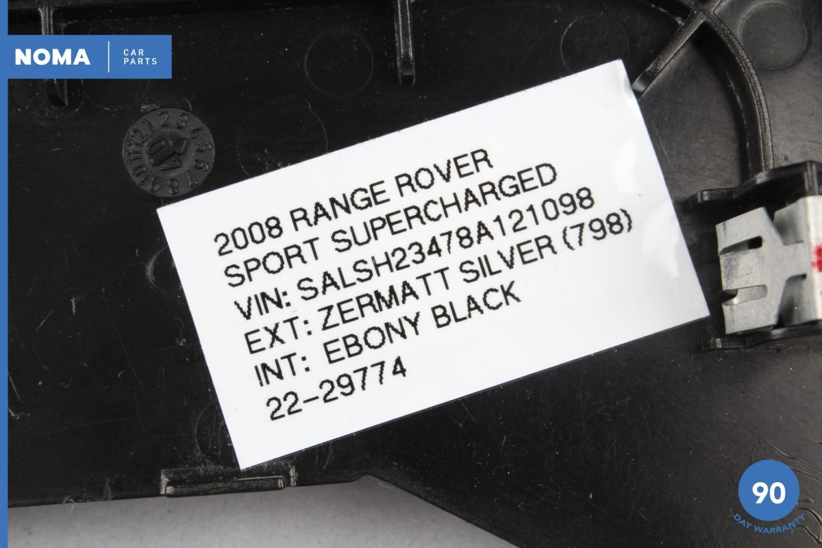 06-13 Range Rover Sport L320 Front Right Side Seat Track Trim Cover OEM - photo 12