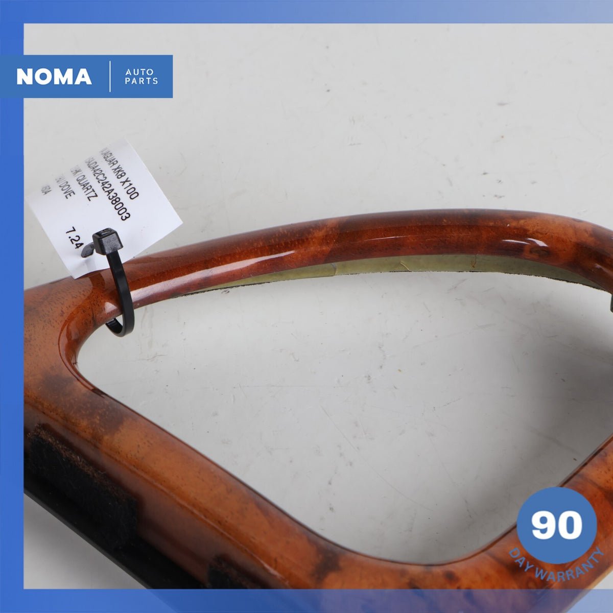 01-06 Jaguar X100 XK8 Front Right Side Dashboard AC Vent Wood Trim GJE6927AC OEM - photo 4