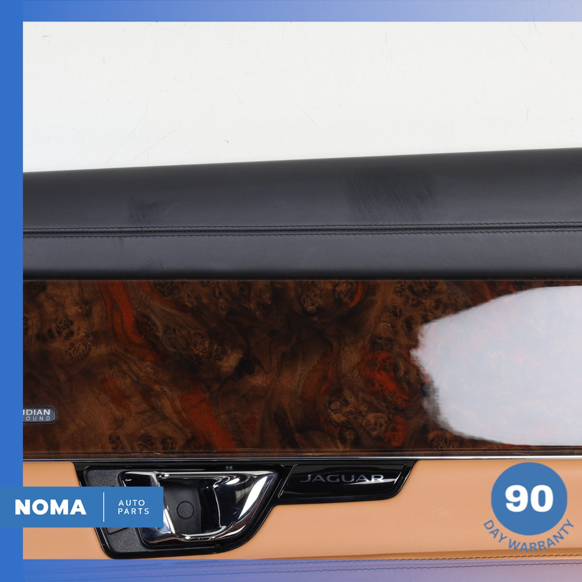14-19 Jaguar X351 XJL LWB Rear Right Interior Door Panel Trim w/ Sun Shade OEM - photo 3