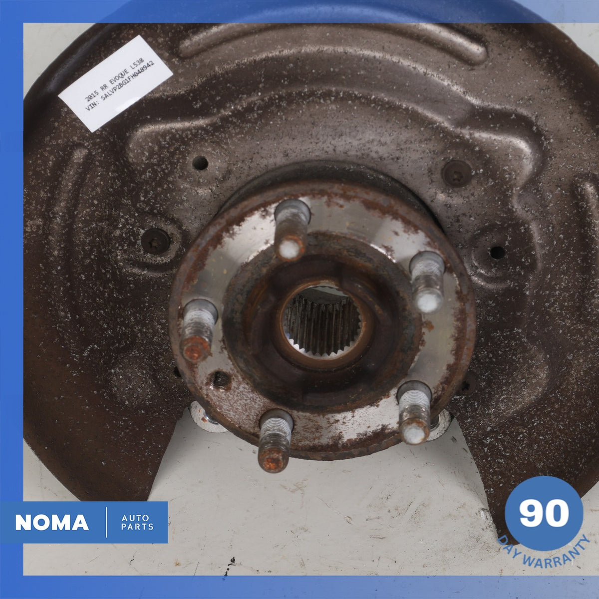 18-19 LR Range Rover Evoque L538 Rear Right Spindle Knuckle Hub w/ Shield OEM - photo 5