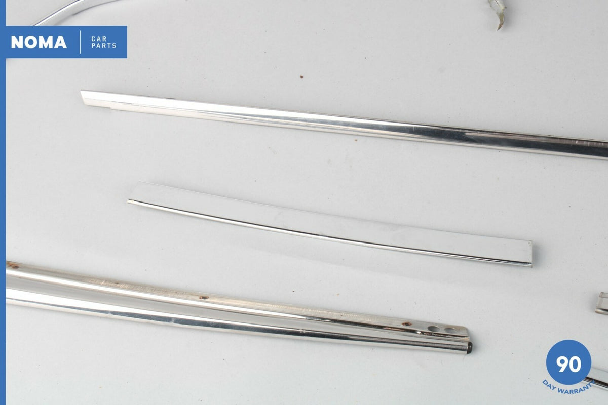 84-87 Jaguar XJ6 Series III Rear Right Side Door Window Molding Chrome Set OEM - photo 3